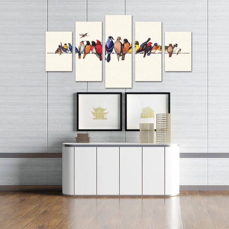 
Modern pop birds home goods wall art canvas painting print for living room home hotel decoration wall painting 