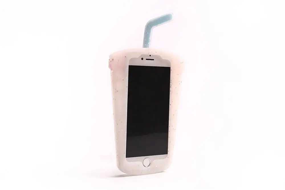 Eco-friendly Soft Cute   Soft Liquid Silicone Rubber Back Cover Bumper Cell Phone Case For Iphone