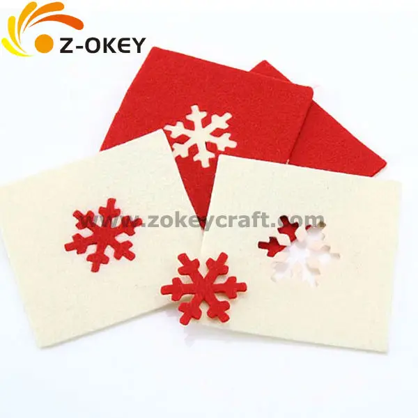 best price Hot Sale 2015 new design Christmas felt table coaster table placemat cup pad table decoration pan holder