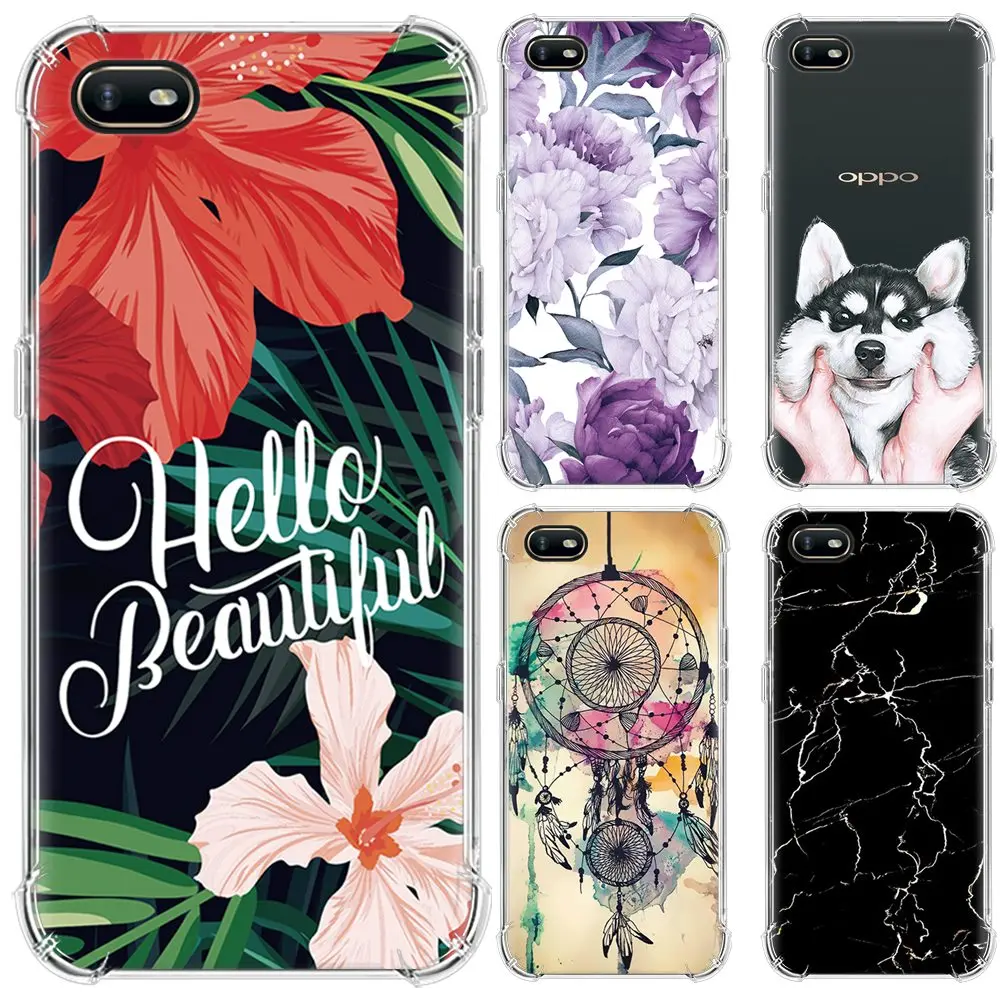 Painted Different Designs Soft Transparent Tpu Case For Oppo A1k Back Cover