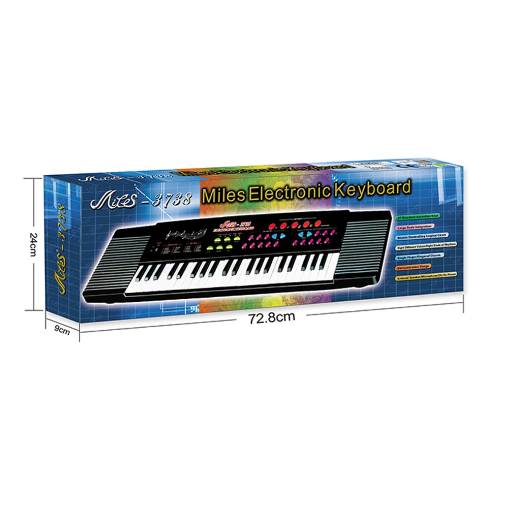 Multi-functional electronic keyboard piano with microphone electric organ