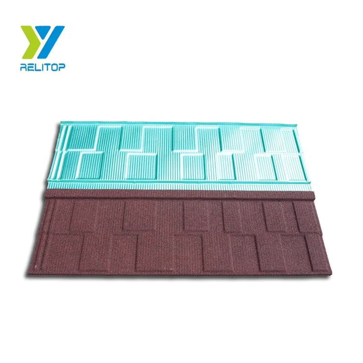Al-zinc factory prices stone coated metal roof tile in China/colorful roofing tile