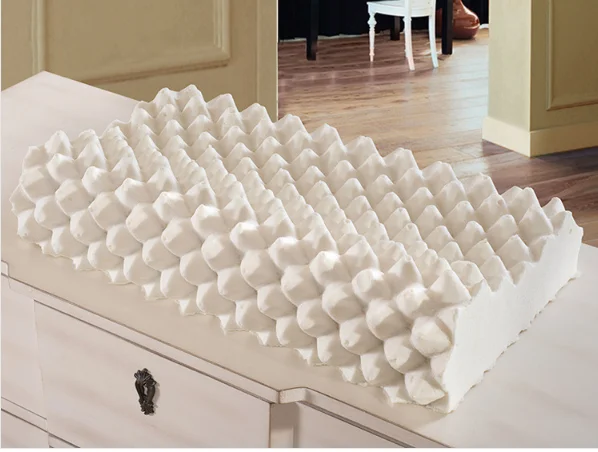 Manufacturer Price Imitative Pure Latex Hand Feeling Memory Foam Massage Wave Pillow