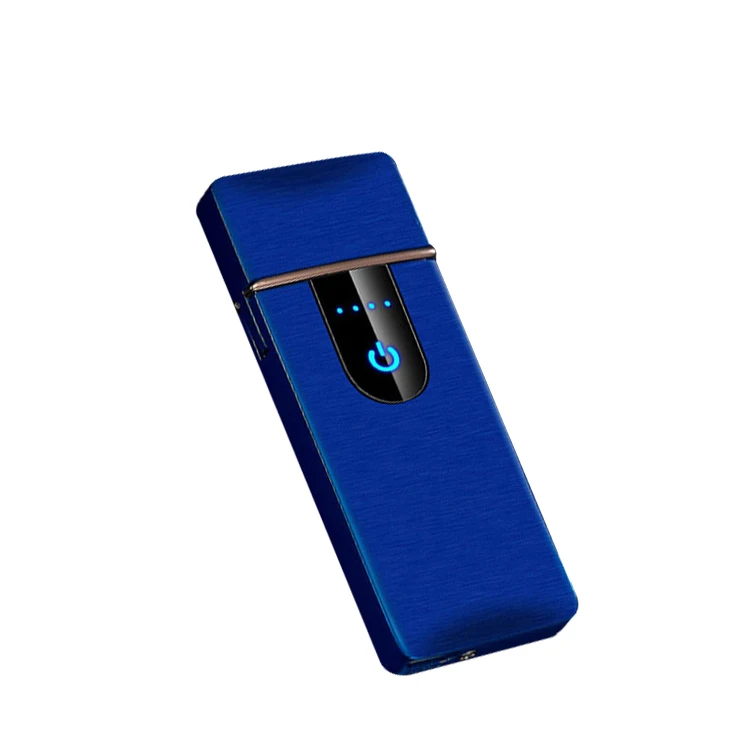 Factory free OEM brand electronic lighter  fingerprint sense lighter cigarette lighter electric Free Laser Custom with CE ROSH