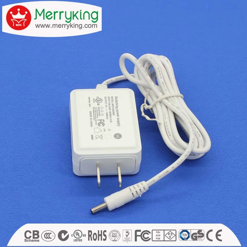 110V AC DC Adapter Wall Mount Straight Case for USA JAPAN