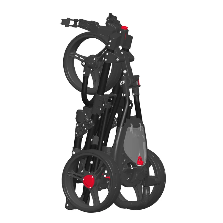 High Quality Three Wheel Portable Push Golf Trolley