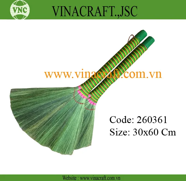 Ecofriendly Wholesale Broom Vietnamese grass broom for home cleaning from Vietnam grass broom for cleaning