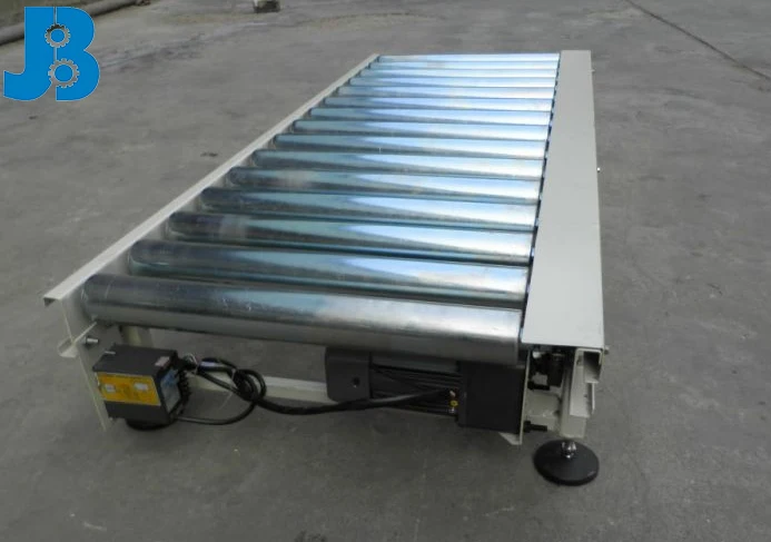 JiaBao heavy loading steel gravity roller conveyor used to transfer pallet