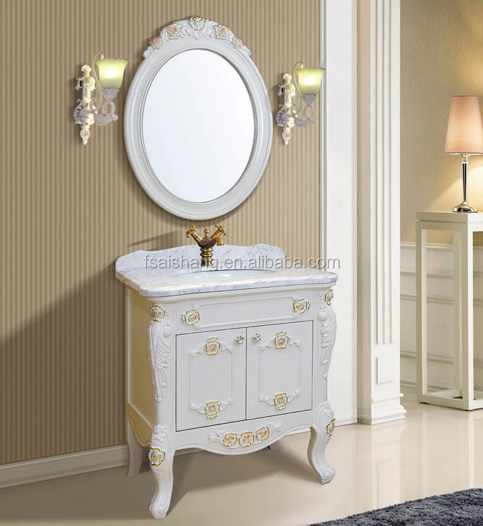 AS-21051 Solid Wood Bamboo Bathroom Vanity Cabinets Freestanding Vanity Cabinet