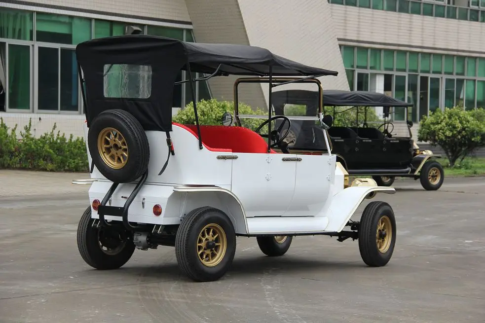 Sightseeing 48V 5KW Electric Battery Powered Golf Car 4 Seater Buggy Car