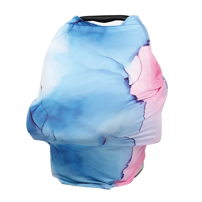 Custom Logo pattern Multi Use nursing printed printed lady baby scarf breastfeeding nursing cover