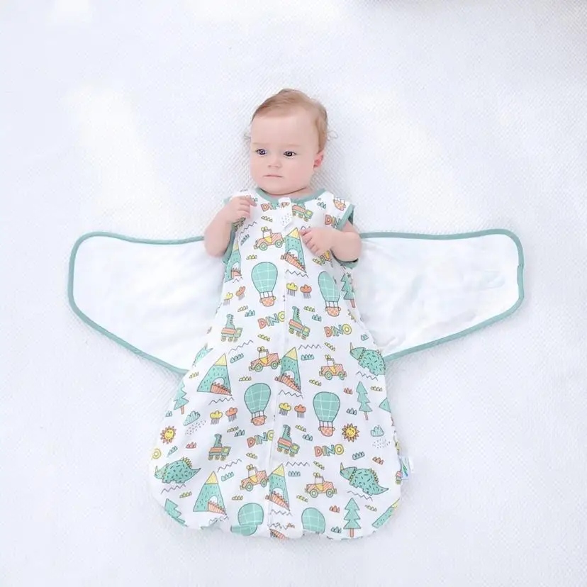 
Wholesale 40S muslin cotton zip up baby swaddle baby muslin swaddle blankets 