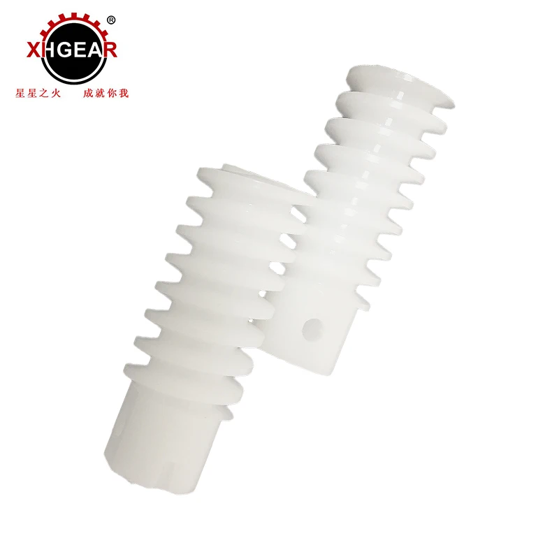 Good self- lubrication POM worm gear acetal plastic spiral gear for various machine
