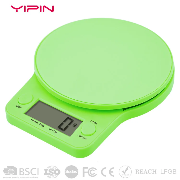Manual electronic kitchen scale for food weighing digital food scale