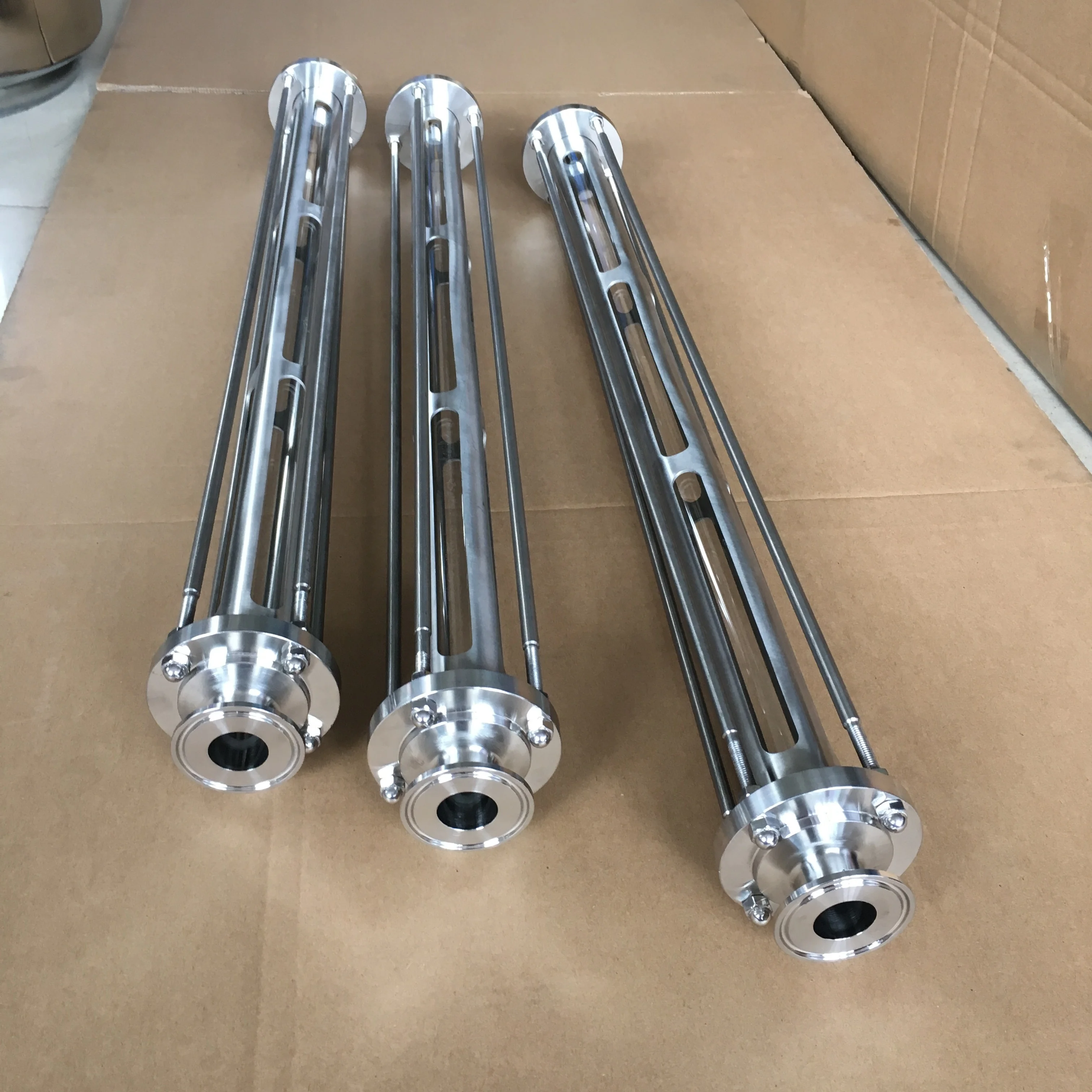 stainless steel Sanitary welded pipe sight glass with silicon gasket