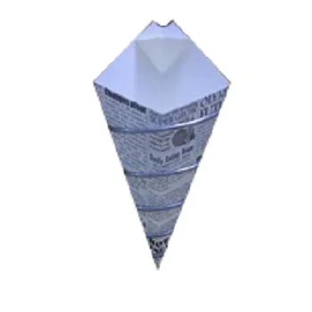 cardboard paper cone for fries or chips