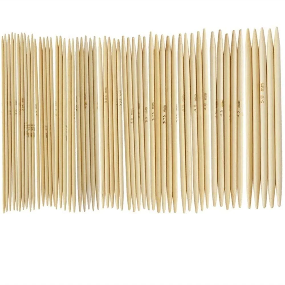 Natural Bamboo Knitting Needle, Sweater Knitting Needle Bamboo Double Pointed Knitting Needle.