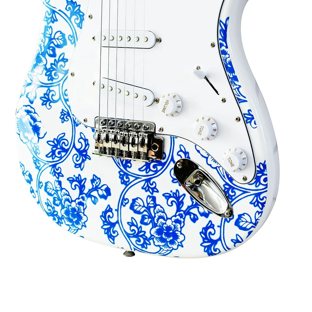 Оптовая цена деревянная наклейка из павловнии ручная работа цифровые корейские гитары