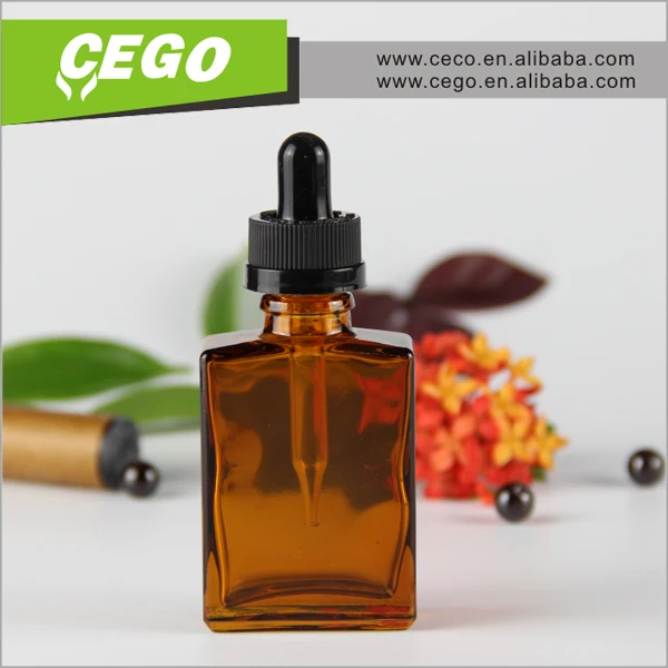 30мл дым масло эфирное масло прямоугольный матовый прозрачное стекло бутылка с коробкой упаковки