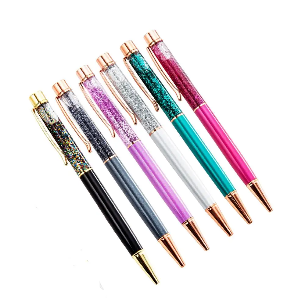 JH High Quality Fashion Floating Liquid Pen Luxury Glitter Floating Ballpoint Pen
