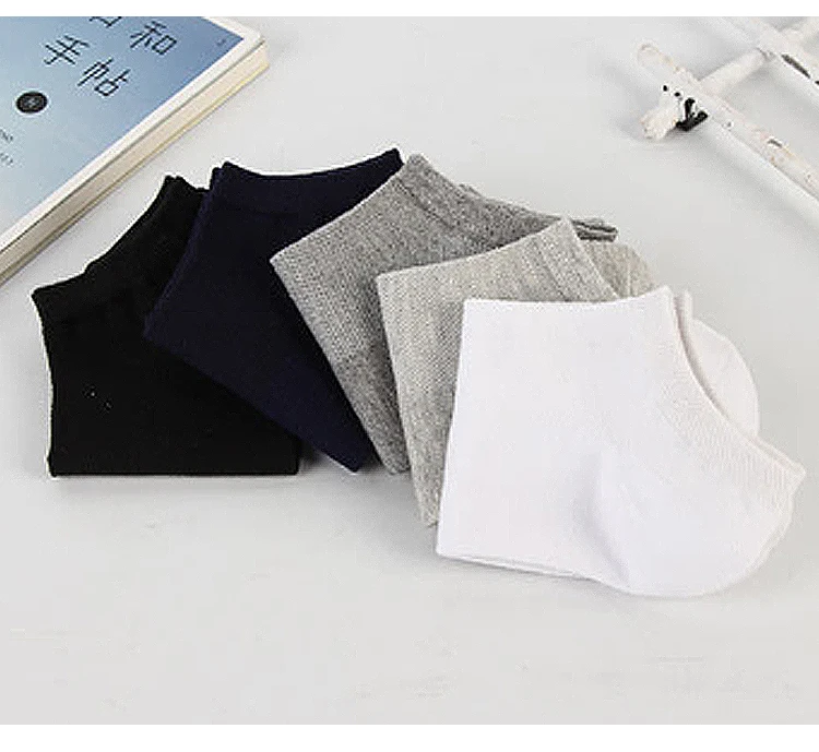 
Competitive Price Summer Ultra Thin Cotton Mesh Men Ankle Socks 
