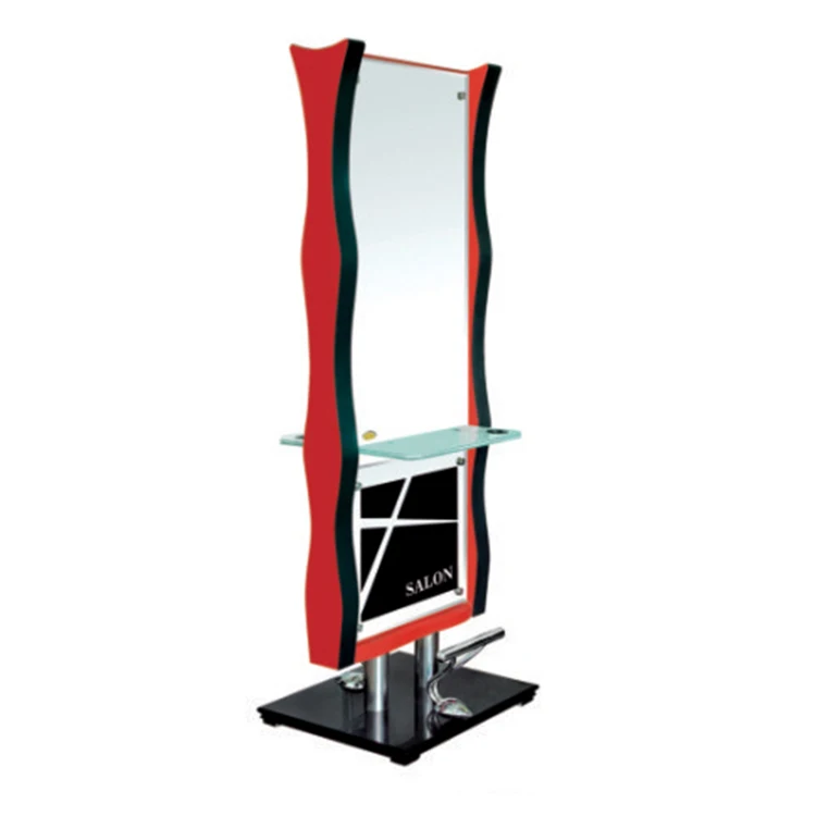 Whole sale quality salon equipment LUMINA Italian styling stainless steel mirror station supplier factory