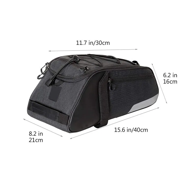 Fashion Bike Accessories Saddle Bag Cycling Double Side Rear Rack Tail Seat Trunk Bag Pannier