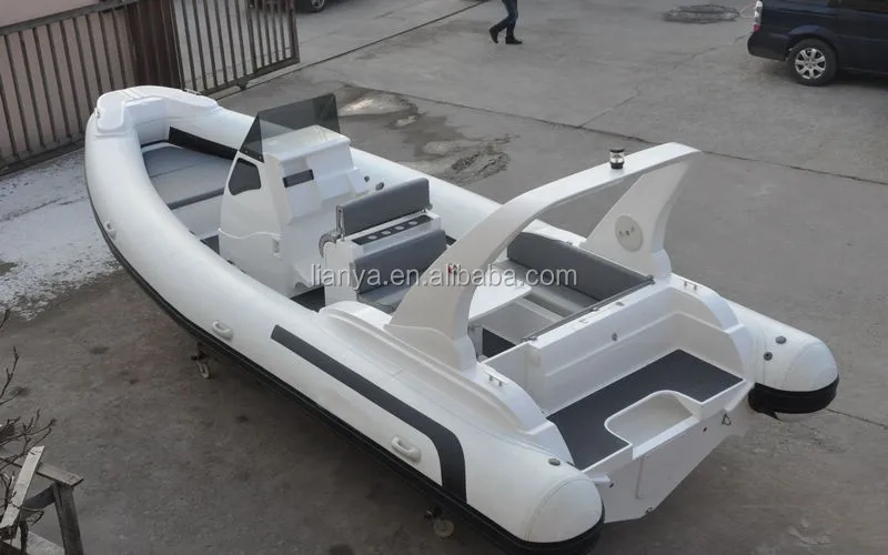 Liya 7.5m rib boat and yacht price twin motor inflatable boat luxury yacht sale