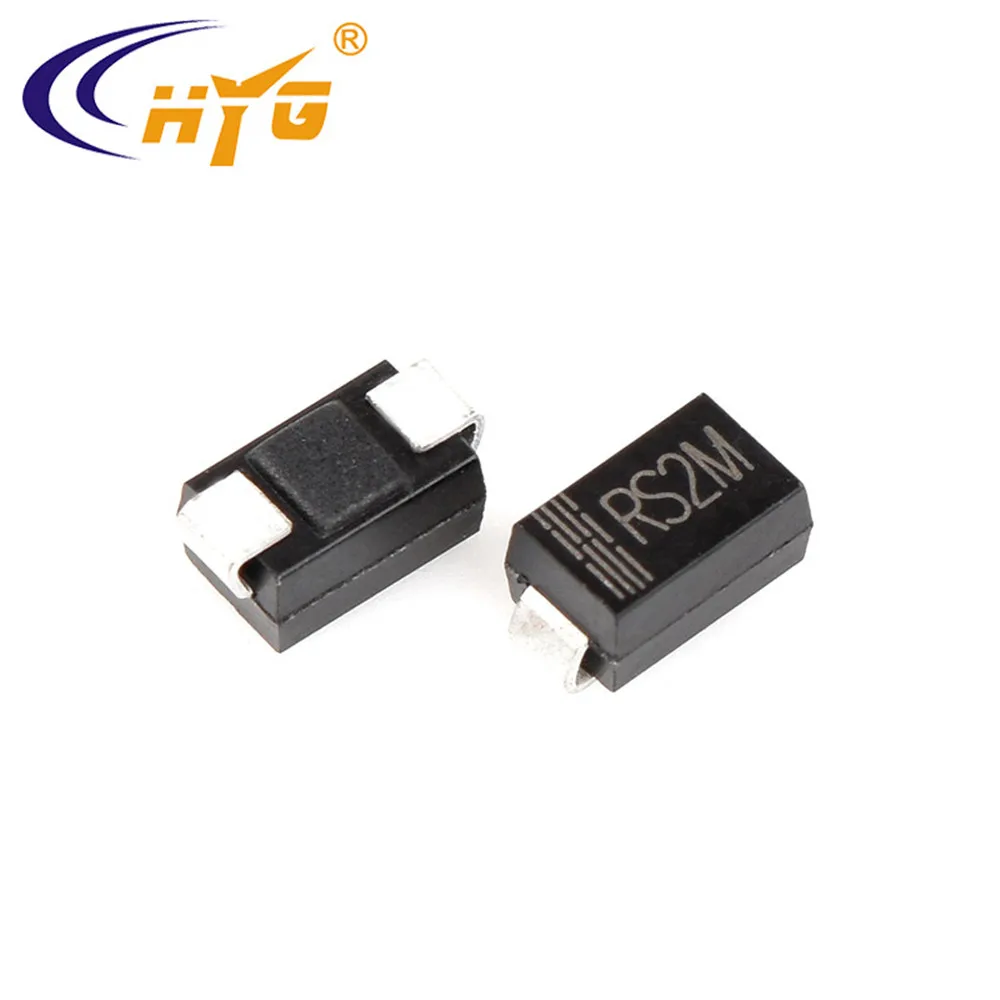 Диоды быстрого восстановления RS2M SMB ультратонкие диоды SMD RS2M быстрые восстанавливающие диоды