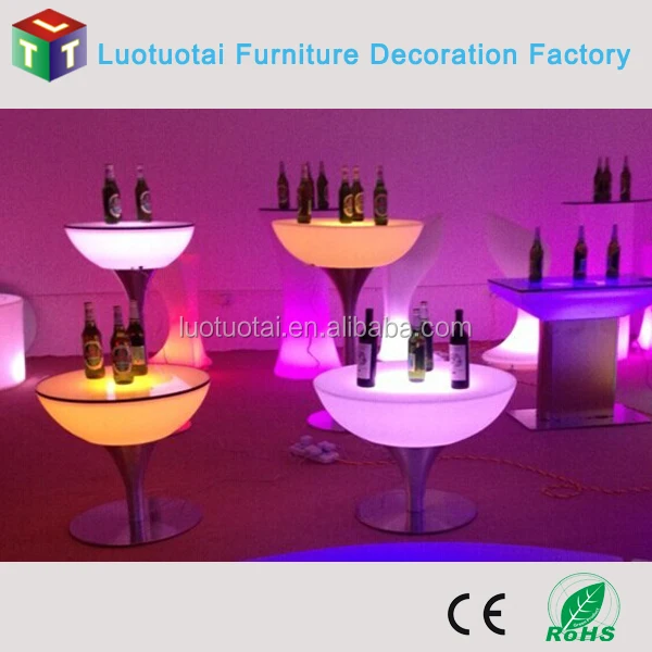 restaurant/livingroom/bar/club 16 color change Led dining table