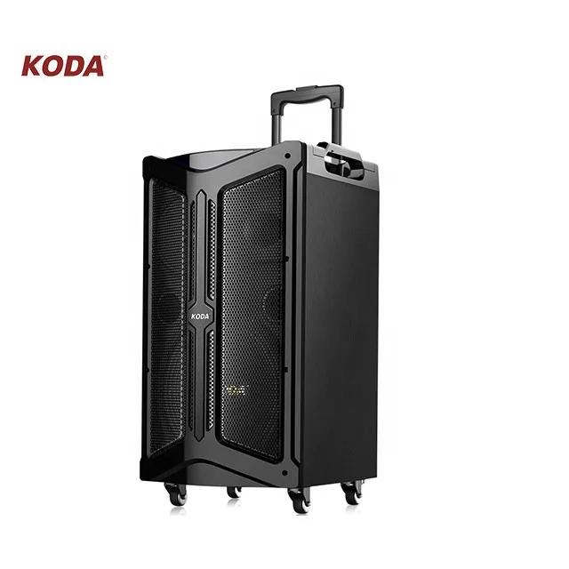 hi-fi multimedia active pa system outdoor portable trolley speaker