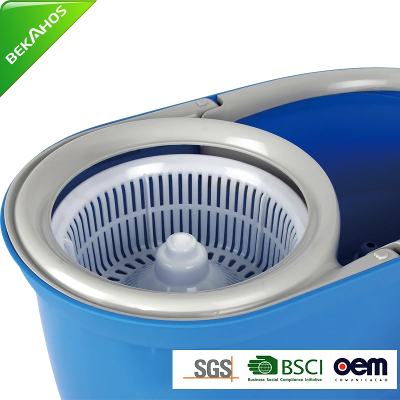 Hand Press 360 Microfiber Spin Wet Mop Stick