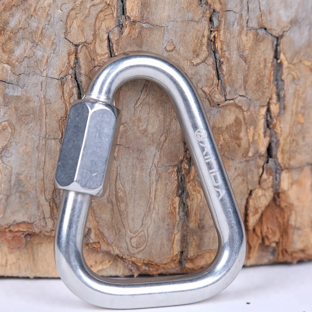 XINDA maillon rapide quick links delta stainless steel carabiner heavy duty for climbing rope access working at height