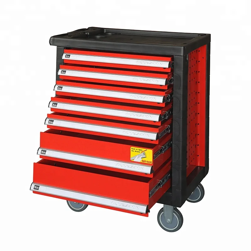 Автомобильный ящик для инструментов, Мобильная тележка для инструментов, металлический ящик для инструментов