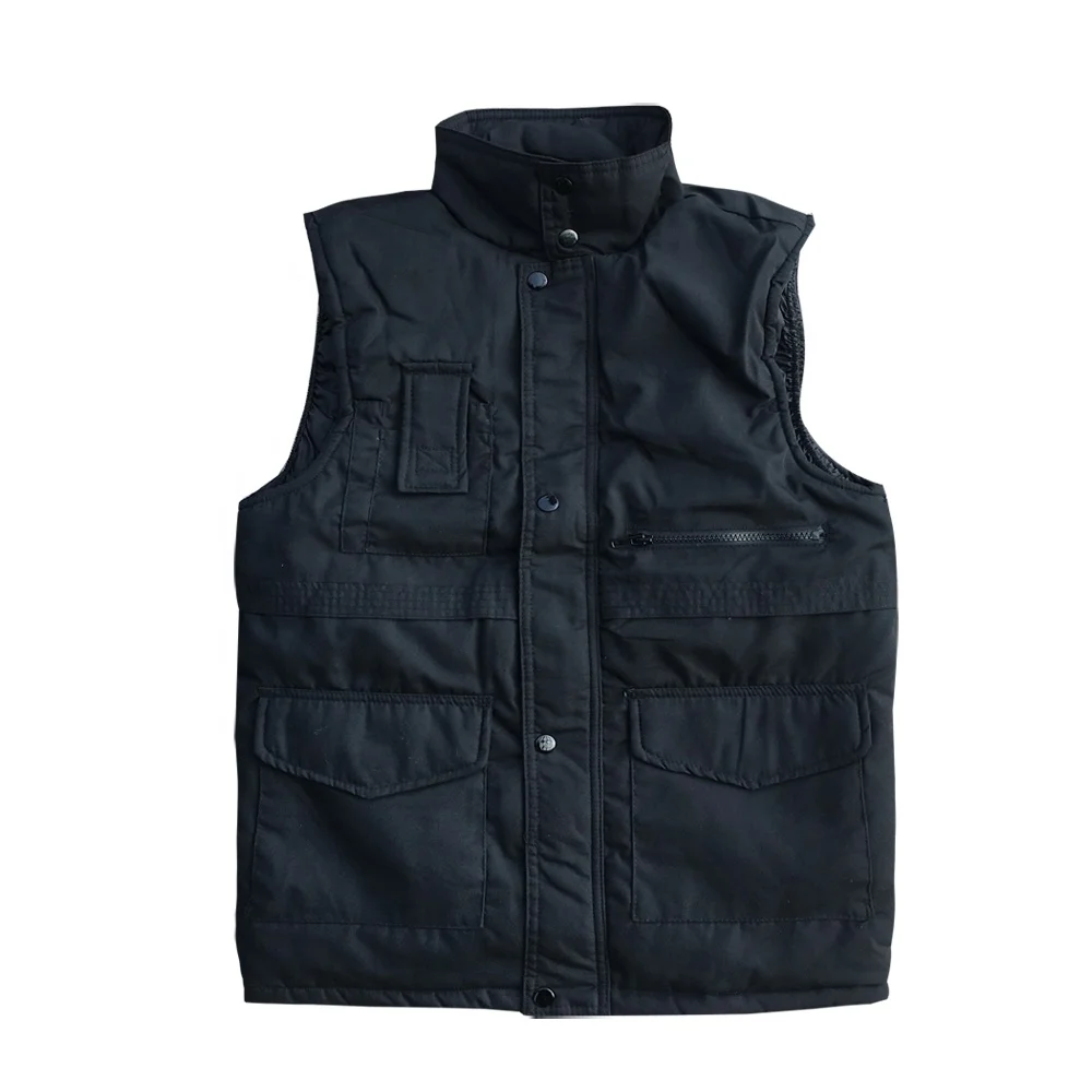 New cheap workwear wear-resisting waistcoat casual clothing working vest uniform men sleeveless winter jacket