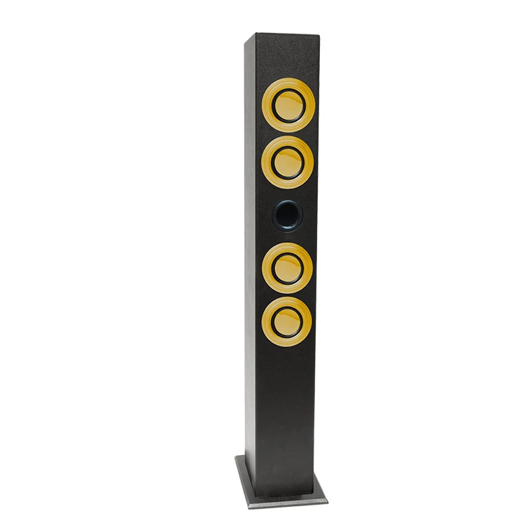 2018 New design loud sound multimedia 2.1 wooden wireless tower speaker