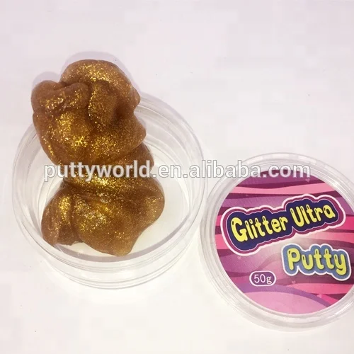 Hot sell glitter bouncing putty with shinny marble appearance