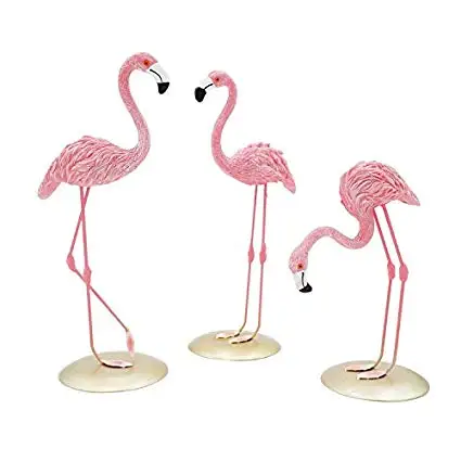 Window display decorative life size flamingo statue resin fiberglass animal sculpture