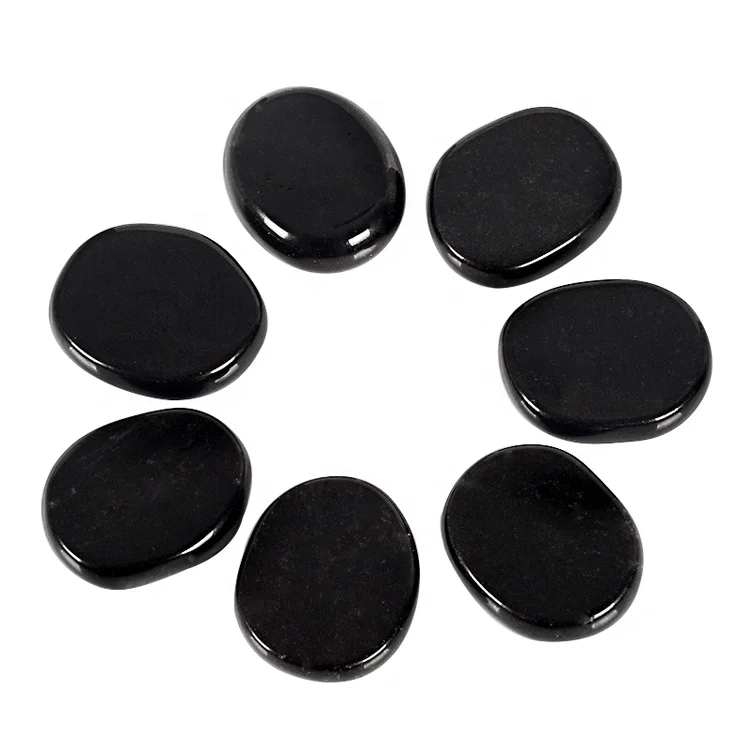 Black Obsidian Chakra Reiki Crystal Bulk palm stone Gemstones Healing Chakra Tumbled Stone