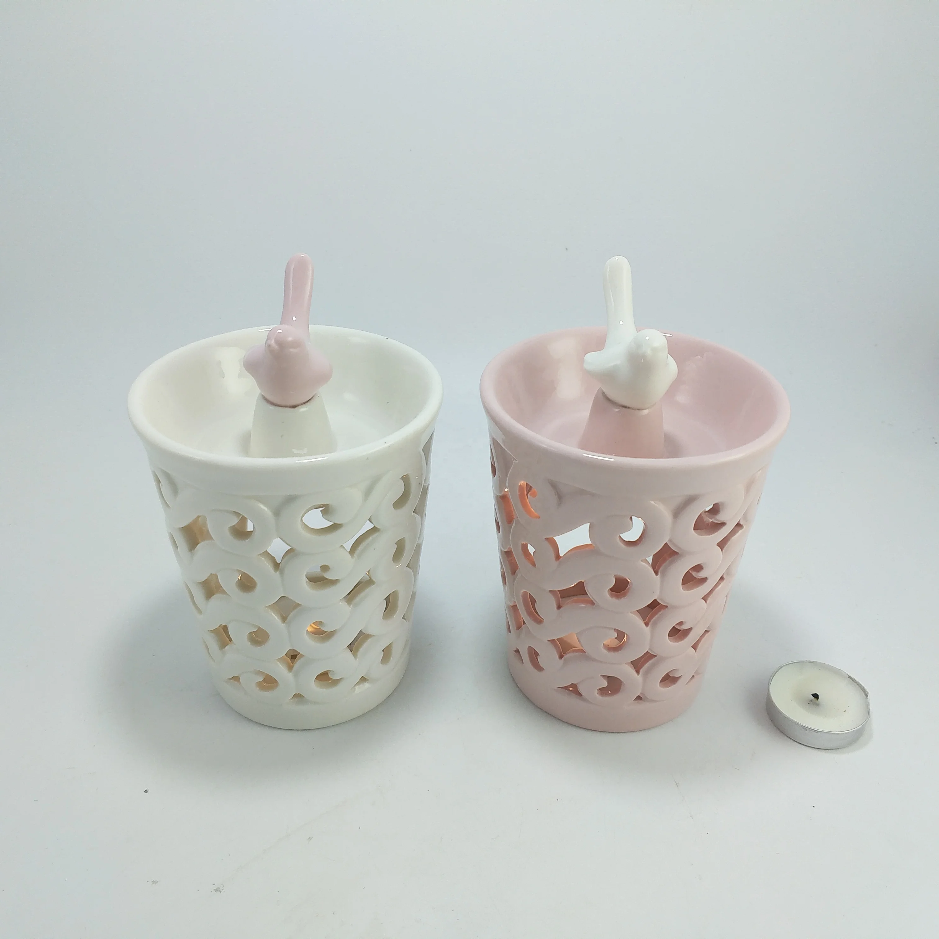 Ceramic Aroma Lamp Furnace Candle incense Burner with Bird
