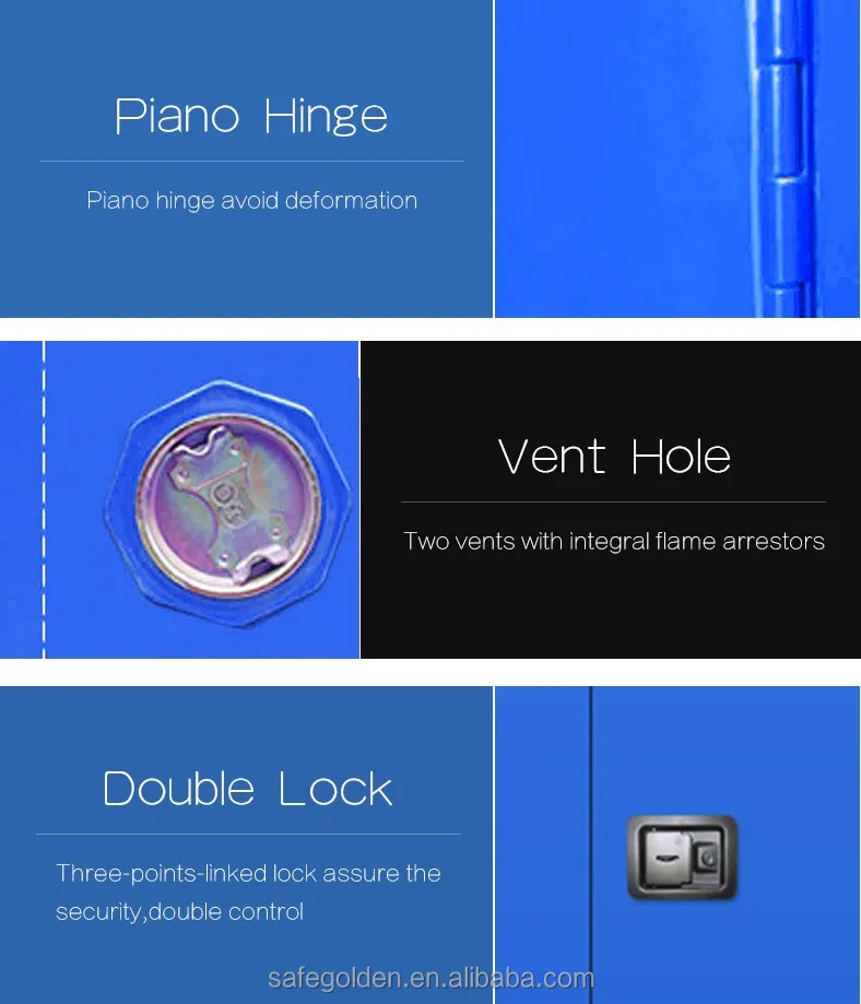 Golden Knight Anti-Corrosive Storage Cabinet used in university lab, fireproof chemistry laboratory furniture
