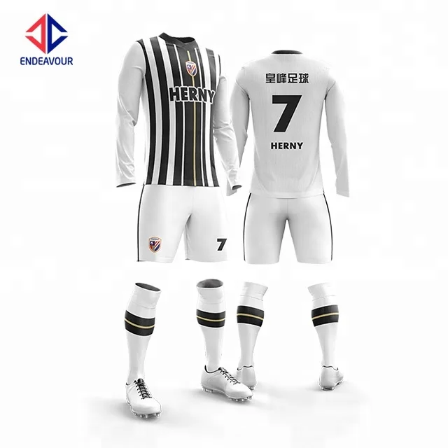Best Quality  New Arrival Full Sleeve Design Football Kit
