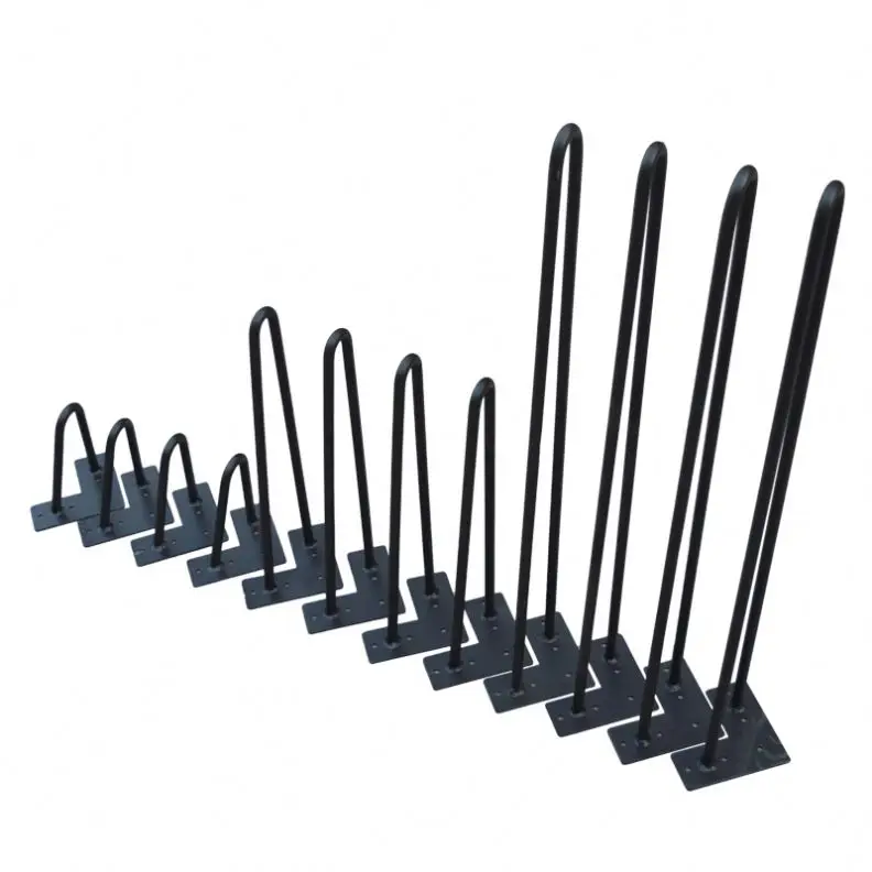 
wholesale custom metal folding table leg black metal hairpin table legs 