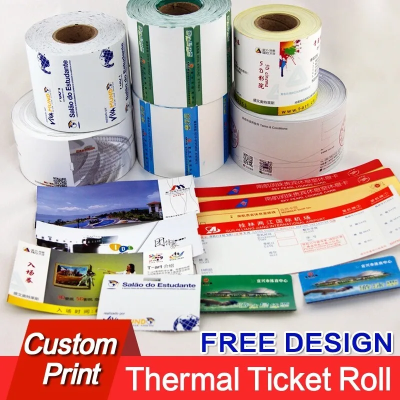 Рулон Бумажных термальных карт для входа в авиаперевозку с завода