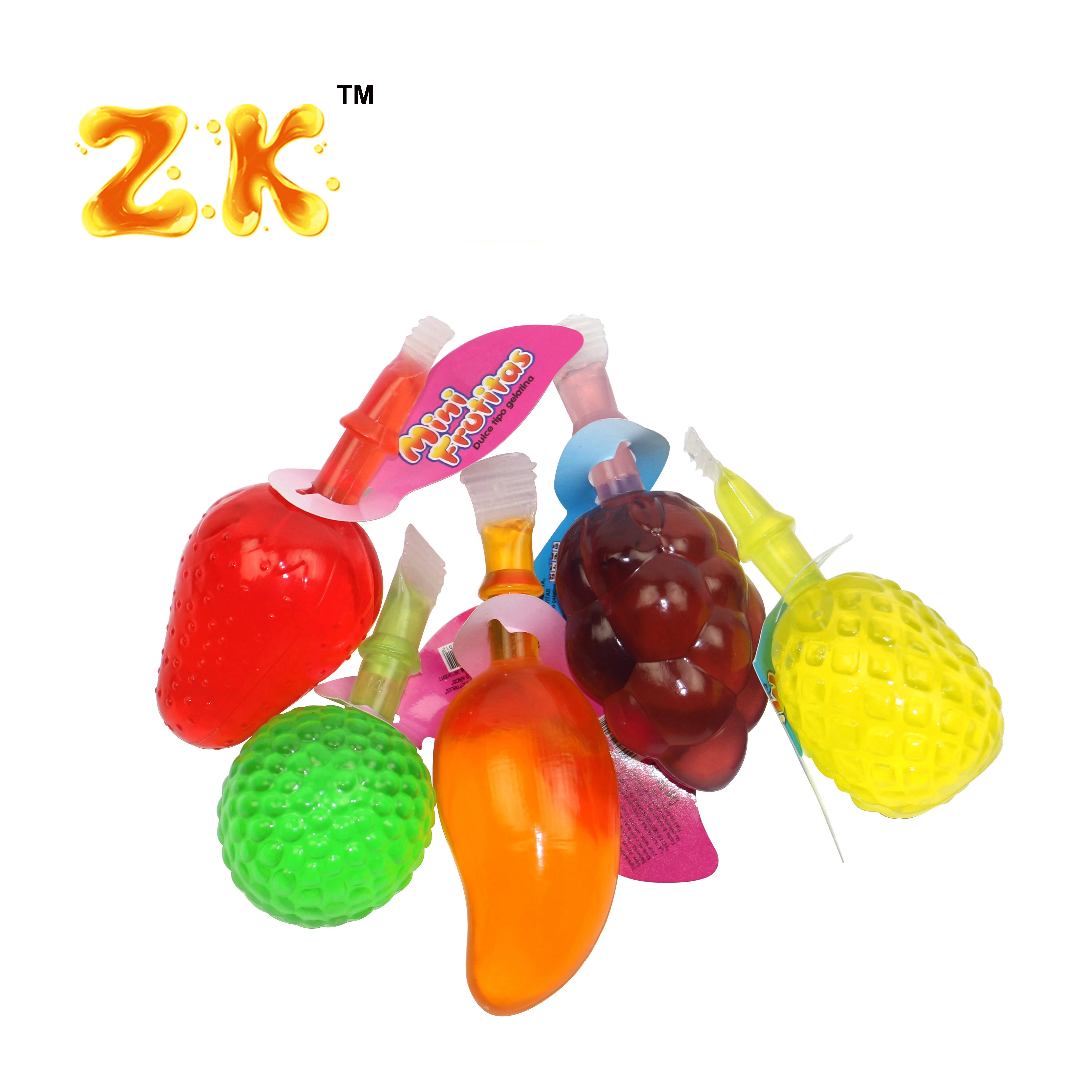 Фруктовый напиток в форме желе 35 г, фруктовый вкус, деликатная Желейная закуска