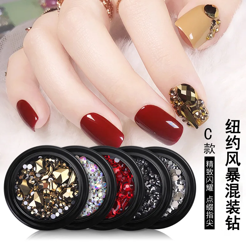 Whole sale 3d Nail art jewelry decoration Latest fashion nail decoration sticker