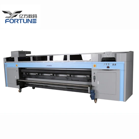
FORTUNE 3.2m industrial UV roll to roll printer 2-12 Gen5/KM1024i heads light box, backlit, soft film printing 