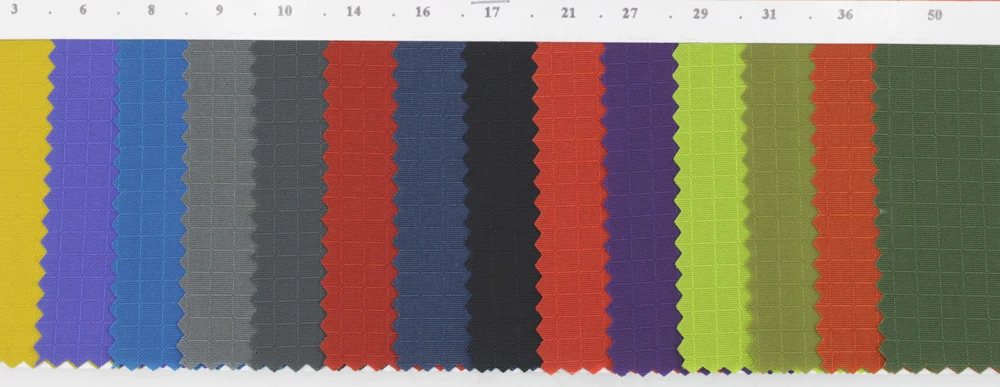 nylon oxford ripstop 210d 210 denier nylon ripstop with PU coated