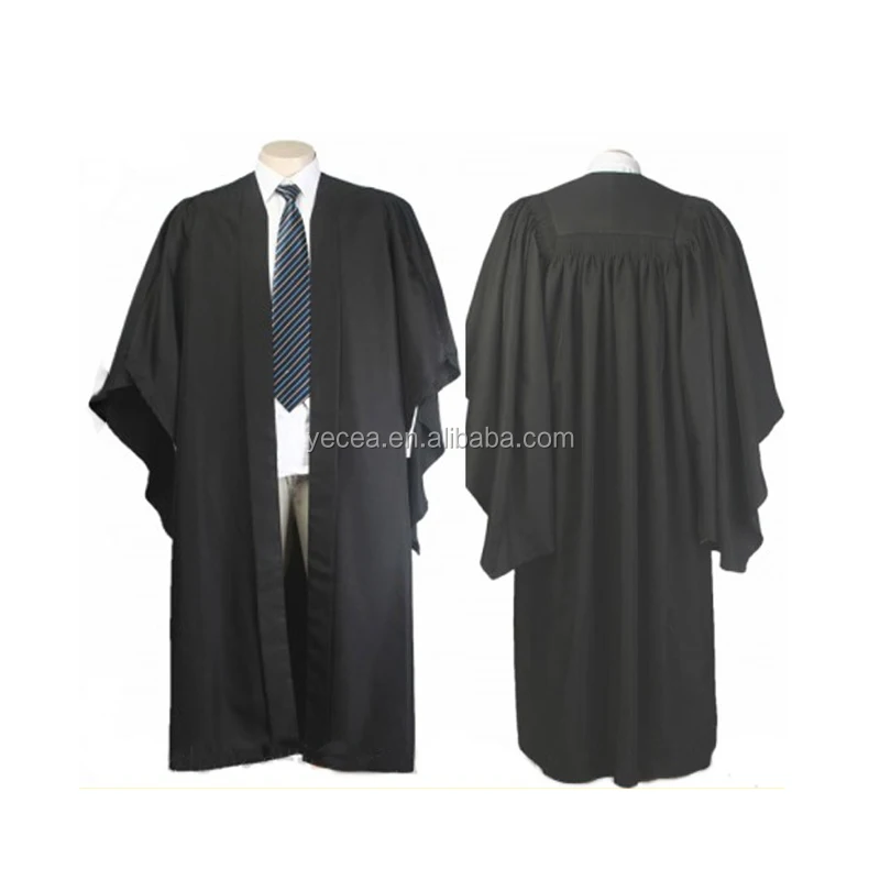 High quality  latest fashion College Graduation Robe Bachelor Gown uniform for teenagers Custom & Wholesale