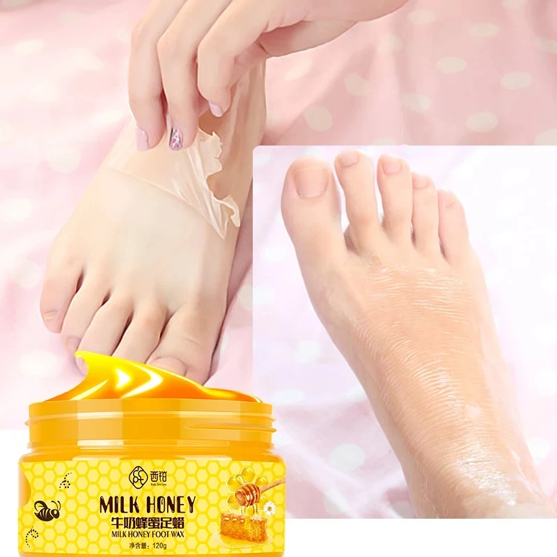 
China Wholesale Factory Hot ProductsFoot Care Peel Off Dead Cells Nourishing Honey Milk Foot Wax 